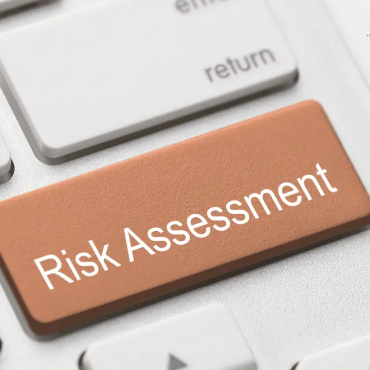 risk assessment image - key board risk assessment as enter key