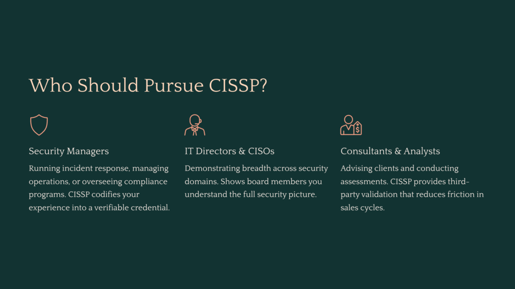5 Who Should Pursue CISSP