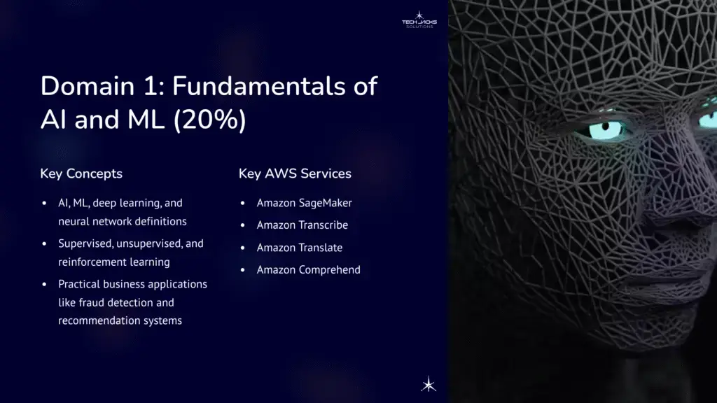 11 Domain 1 Fundamentals of AI and ML 20percent
