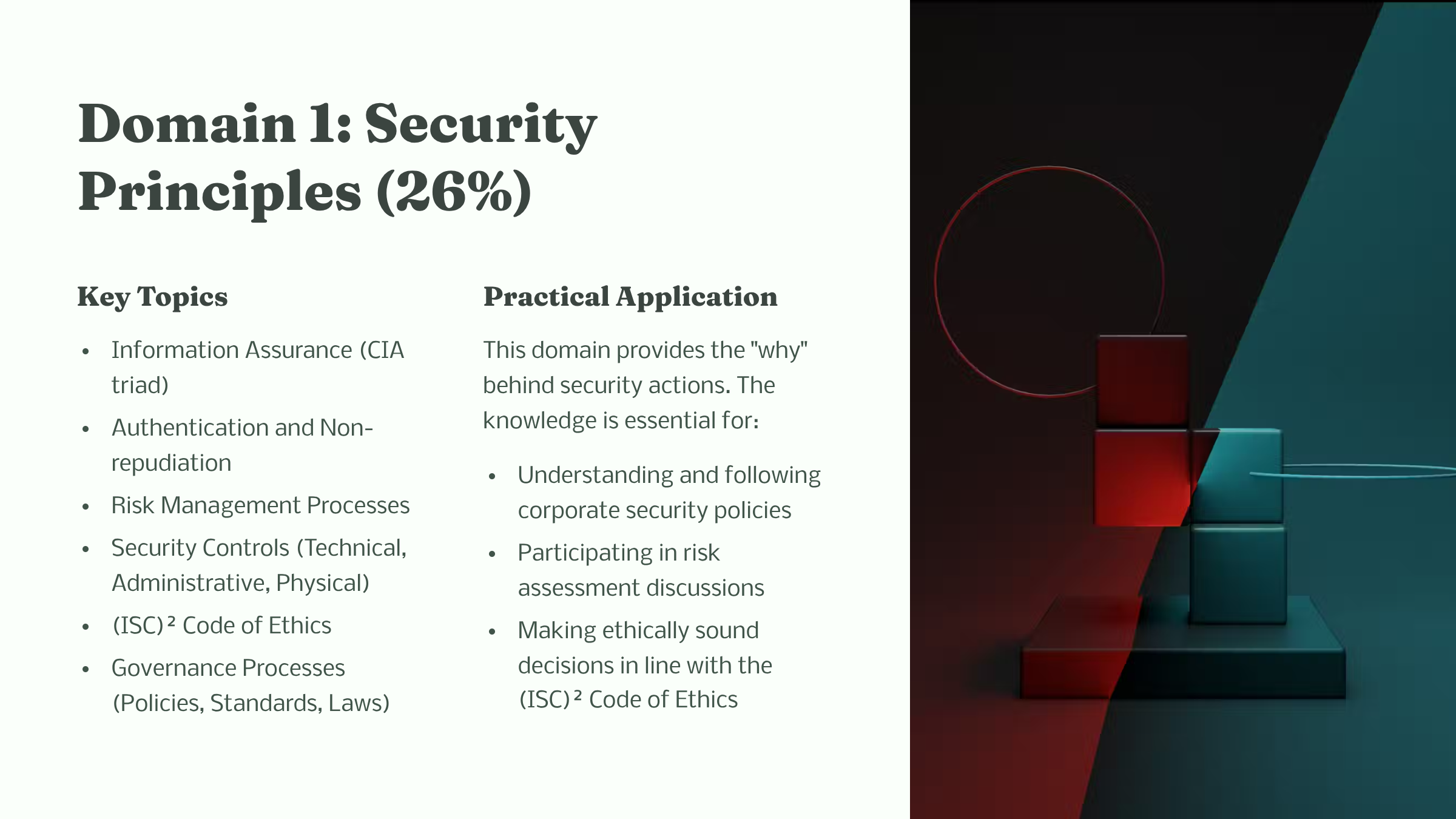 13 Domain 1 Security Principles 26percent 1