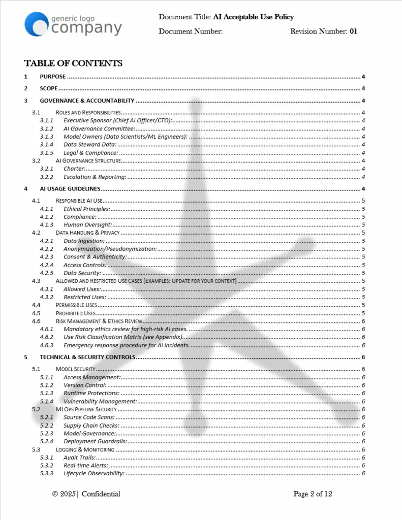 AI Acceptable Use Policy