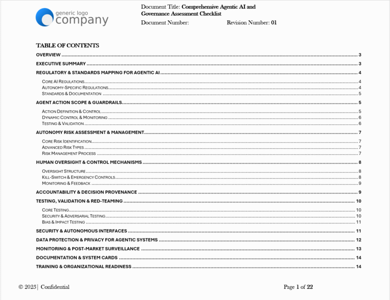 Agentic AI Compliance Assessment