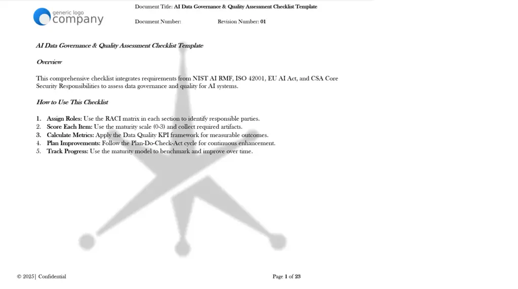 AI Model Card Assessment