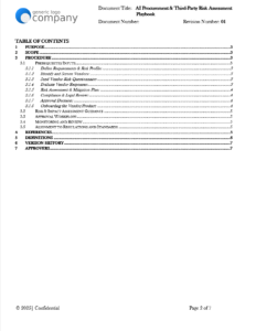 AI Procurement & Third-Party Risk Assessment
