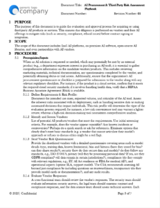 AI Procurement Thirdy Party Risk Assessment Playbook pg3