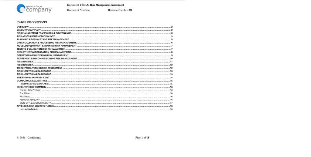 AI Risk Management Assessment