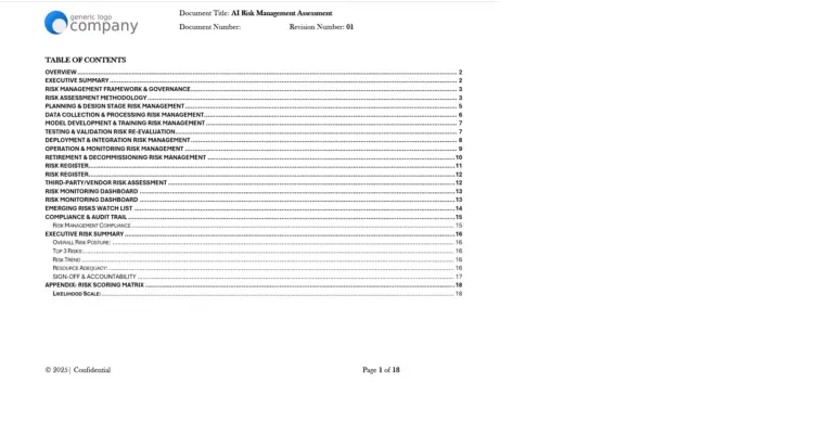 AI Risk Management Assessment