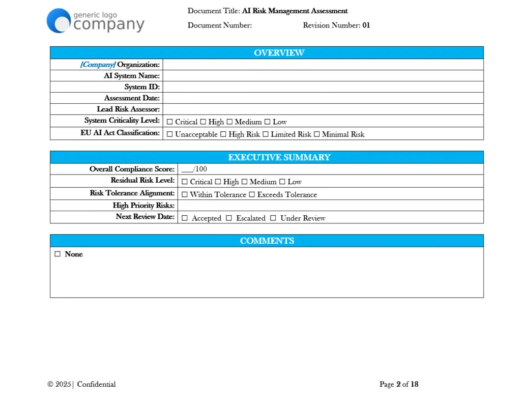 AI Risk Management Assessment pg2