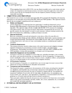 AI Risk Management and Governance Framework Template pg5