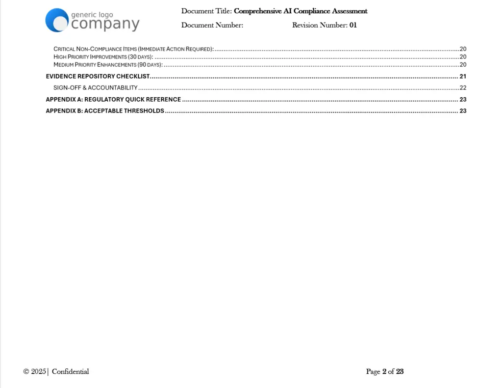 Comprehensive AI Compliance Assessment pg2