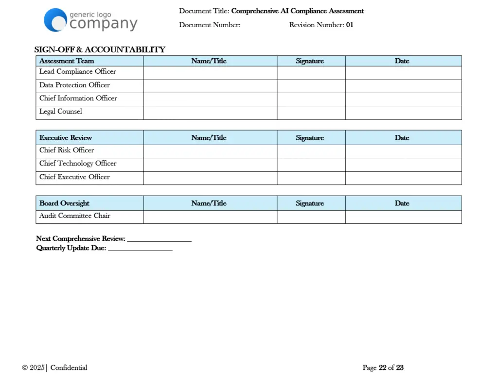 Comprehensive AI Compliance Assessment pg22