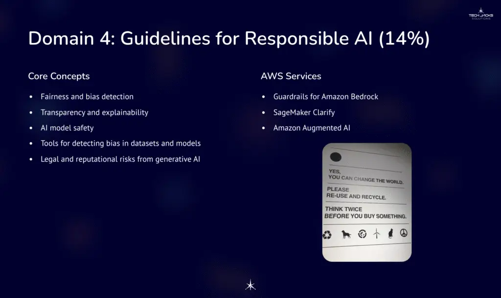 Domain 4 Guidelines for Responsible AI 14percent2