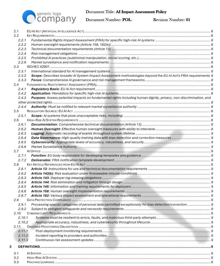 AI Impact Assessment Policy pg3