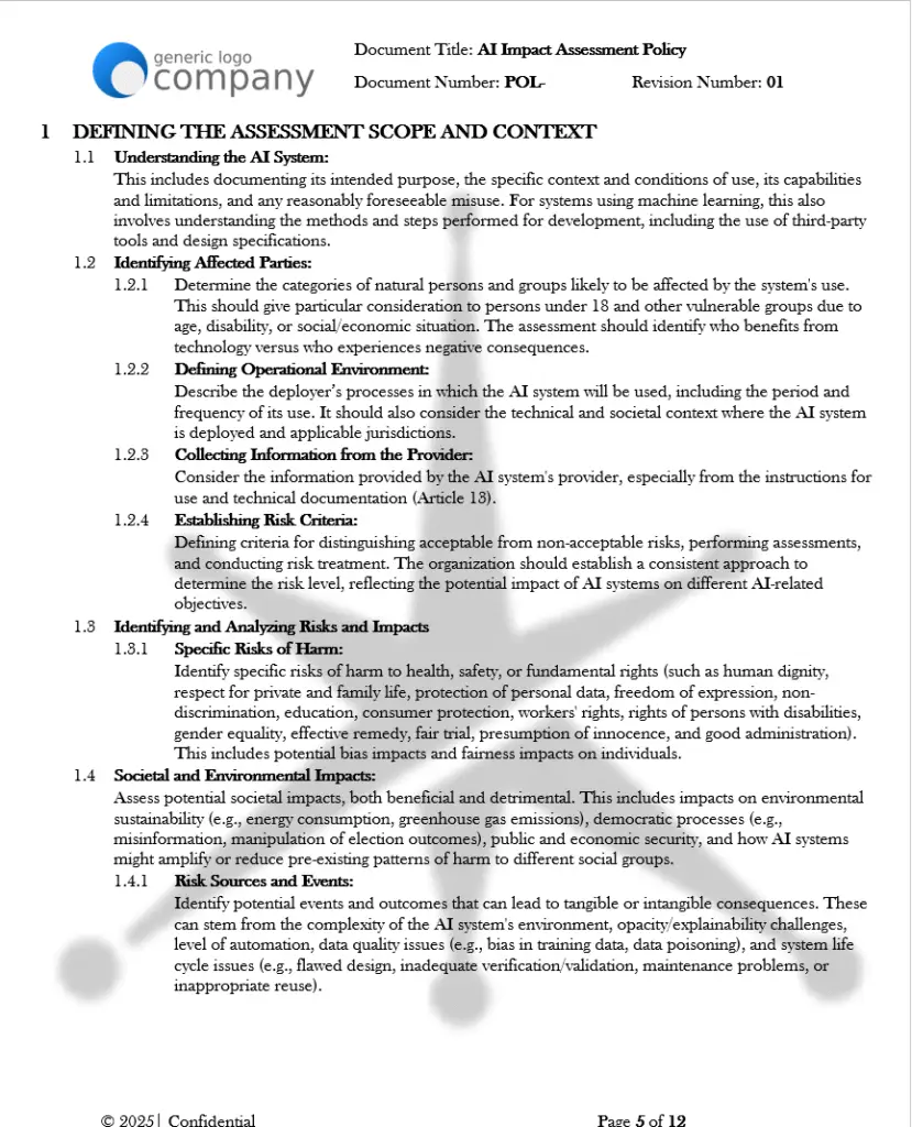 AI Impact Assessment Policy pg5