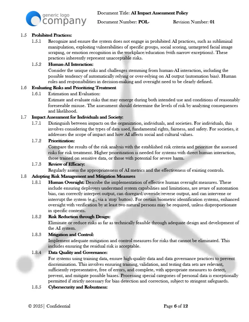 AI Impact Assessment Policy pg6