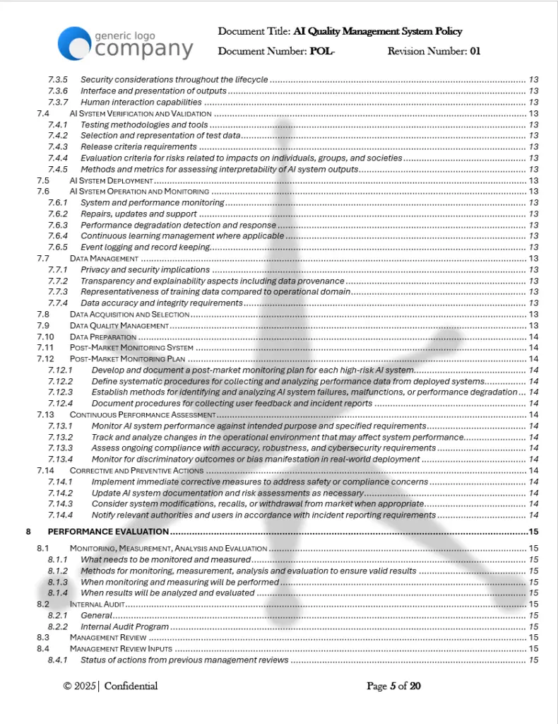 AI Quality Management System Policy pg5