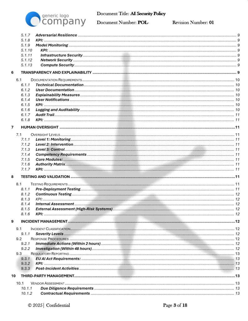 AI Security Policy Template pg3