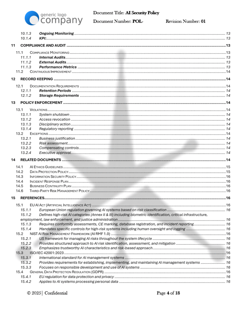 AI Security Policy Template pg4