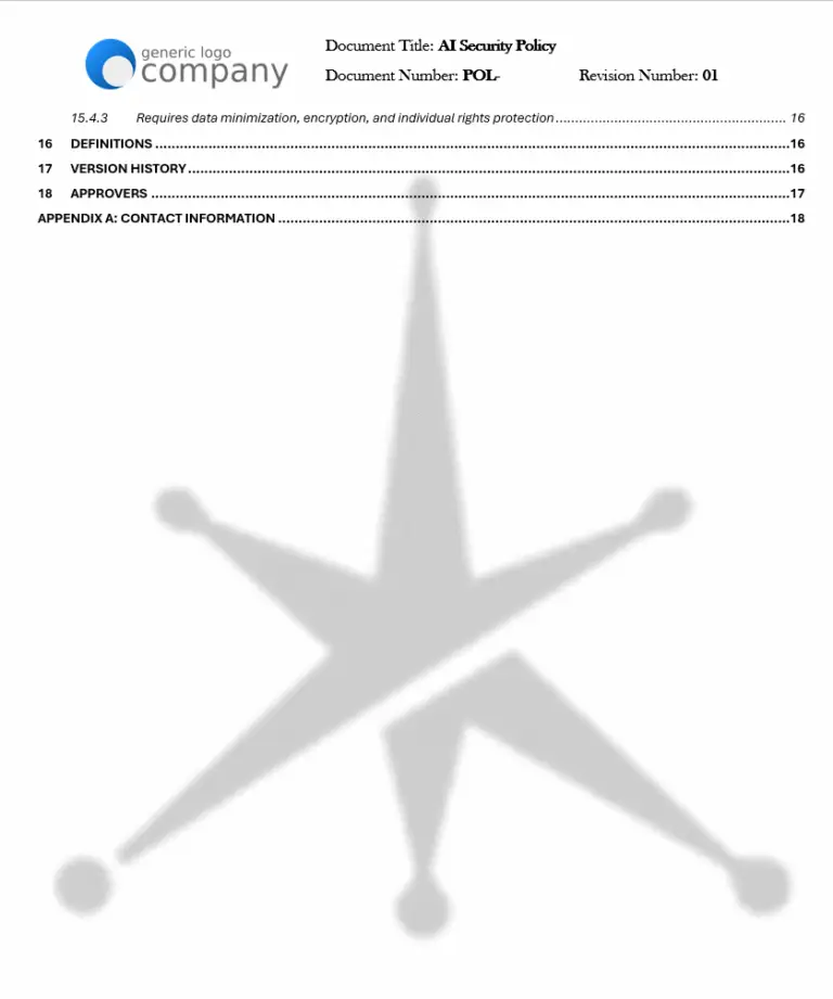 AI Security Policy Template pg5