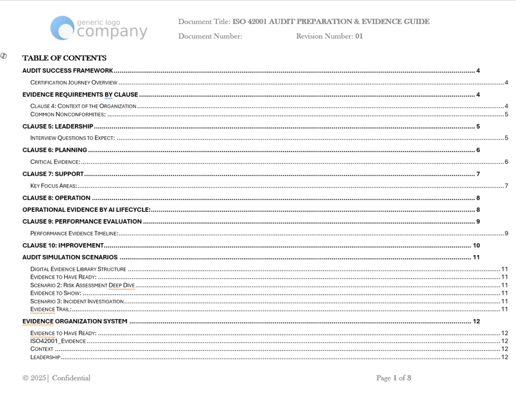 ISO 42001 Audit Preparation