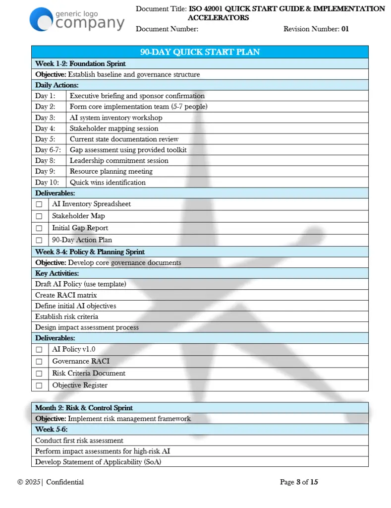 ISO 42001 Quick Start Guide