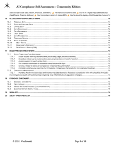 AI Compliance Self Assessment Community Edition pg.3