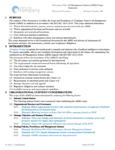 AI Management System AIMS Scope Statement Template pg.9