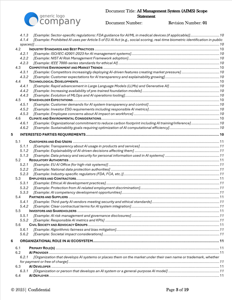 AI Management System (AIMS) Scope Statement Template pg3