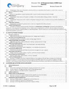AI Management System AIMS Scope Statement Template pg4