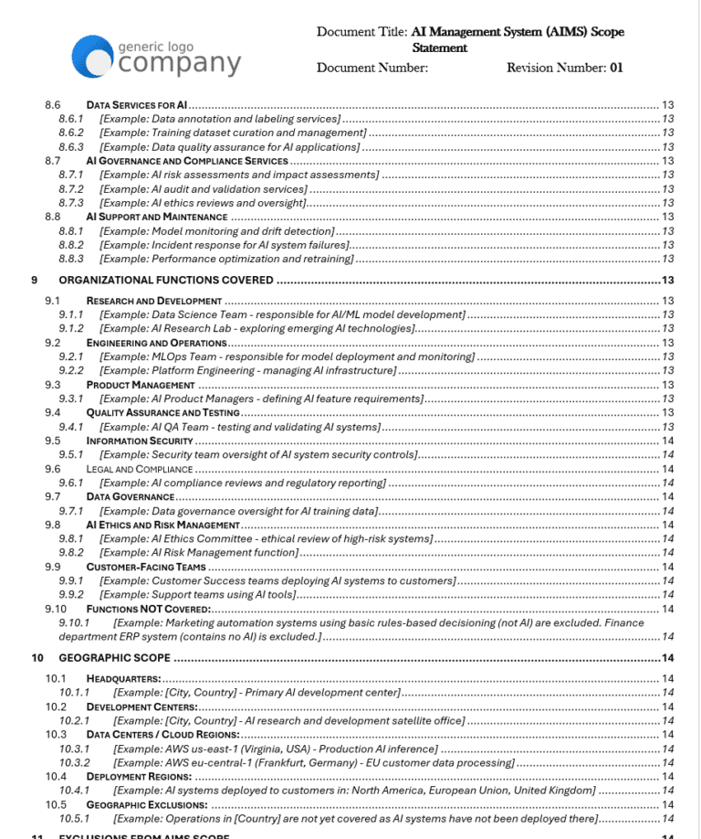 AI Management System (AIMS) Scope Statement Template pg5