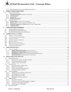 AI Model Documentation Guide Community Edition pg3