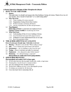 AI Risk Management Guide Community Edition pg.6
