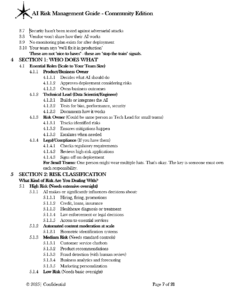AI Risk Management Guide Community Edition pg.7