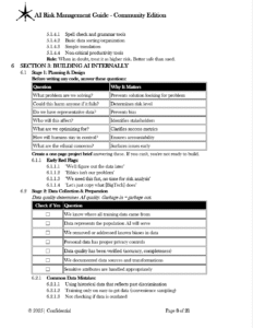 AI Risk Management Guide Community Edition pg.8