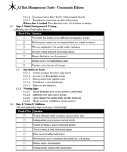 AI Risk Management Guide Community Edition pg.9