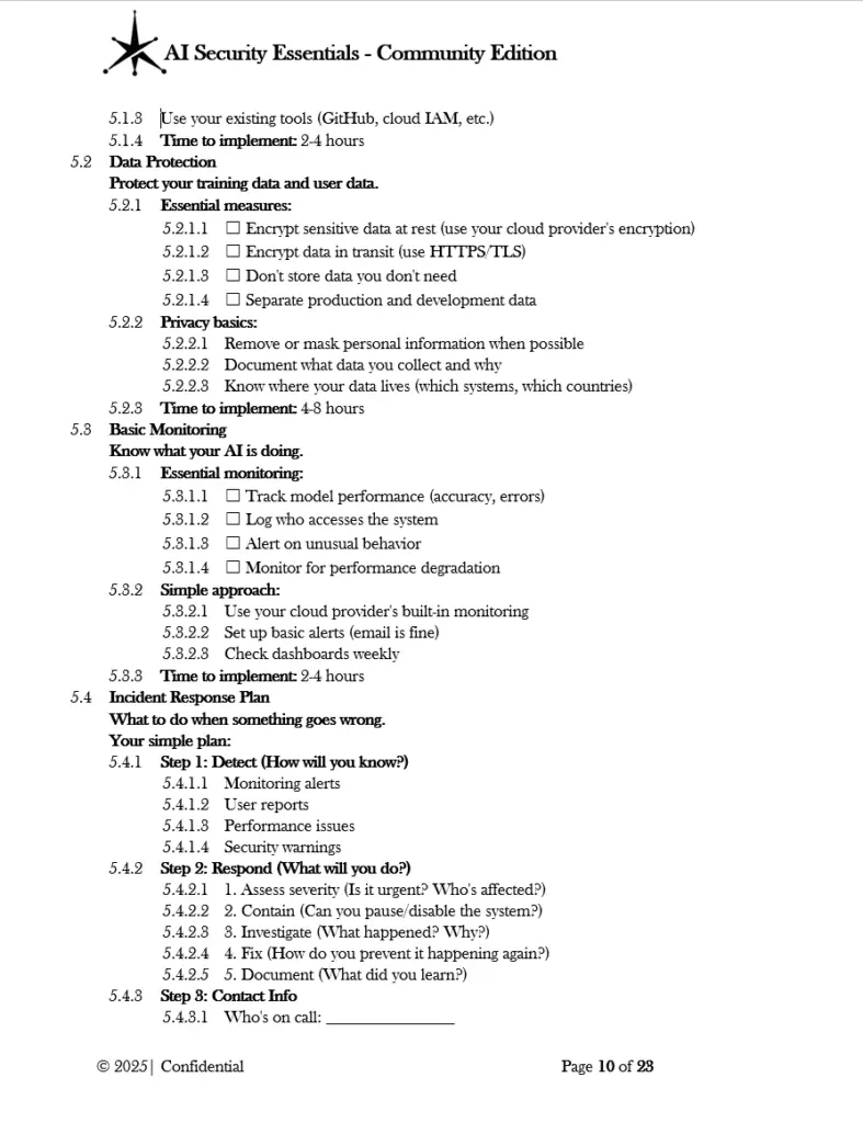 AI Security Essentials Community Edition pg.10