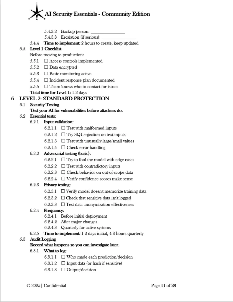 AI Security Essentials Community Edition pg.11