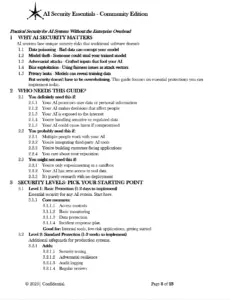 AI Security Essentials Community Edition pg.8