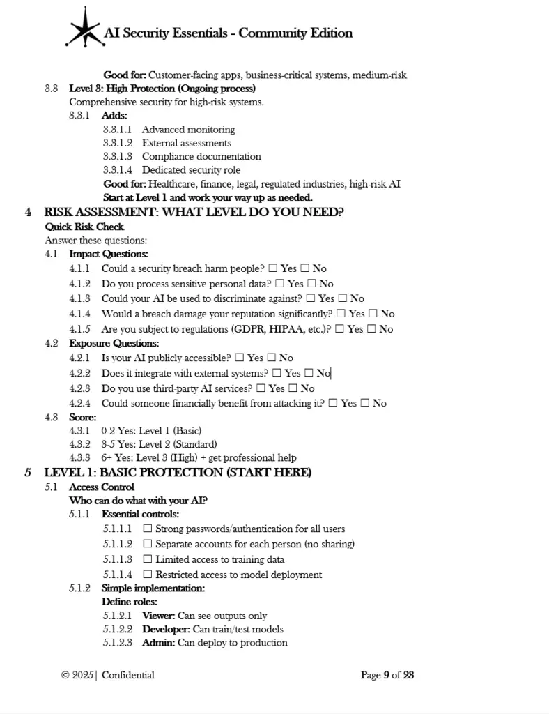 AI Security Essentials Community Edition pg.9