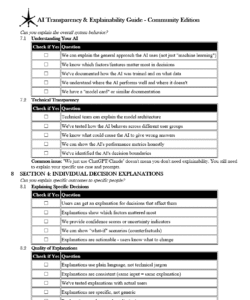 AI Transparency and Explainability Guide pg.6