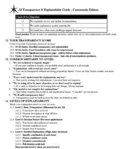 AI Transparency and Explainability Guide pg.8