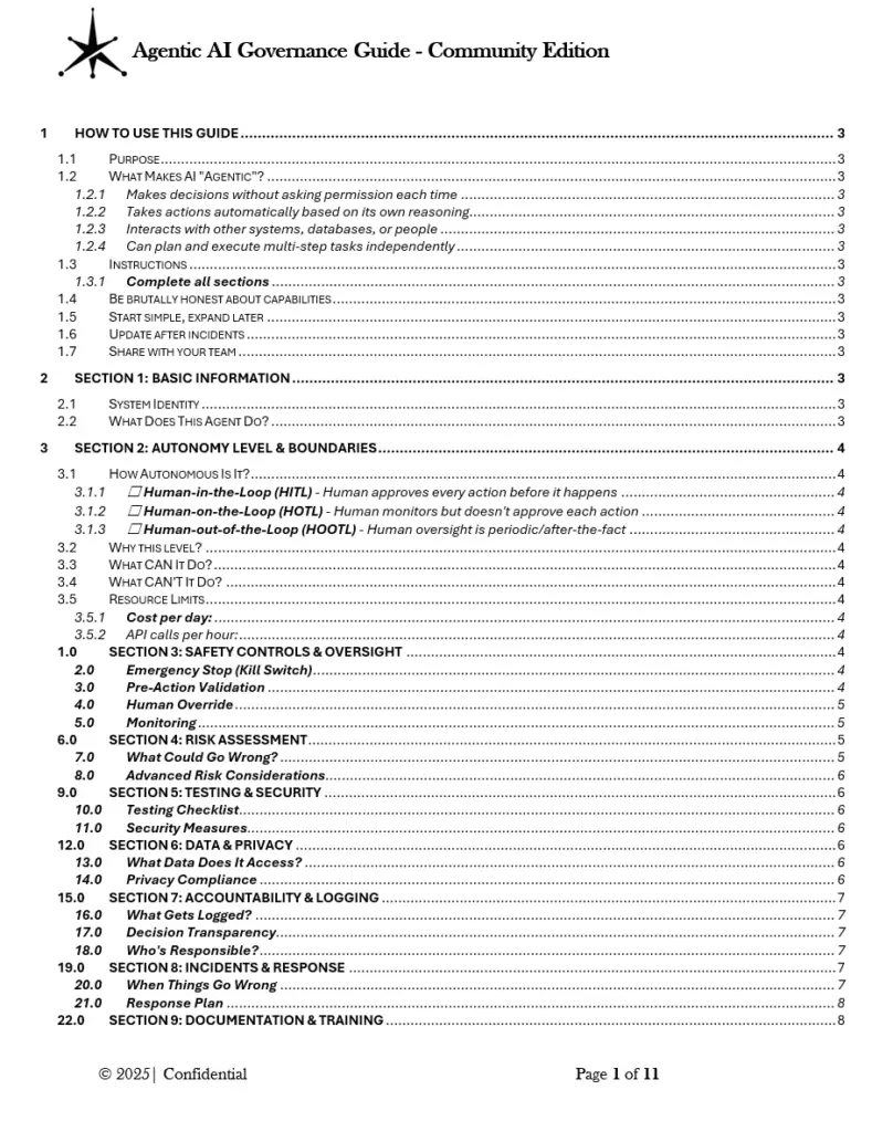 Agentic AI Governance Guide