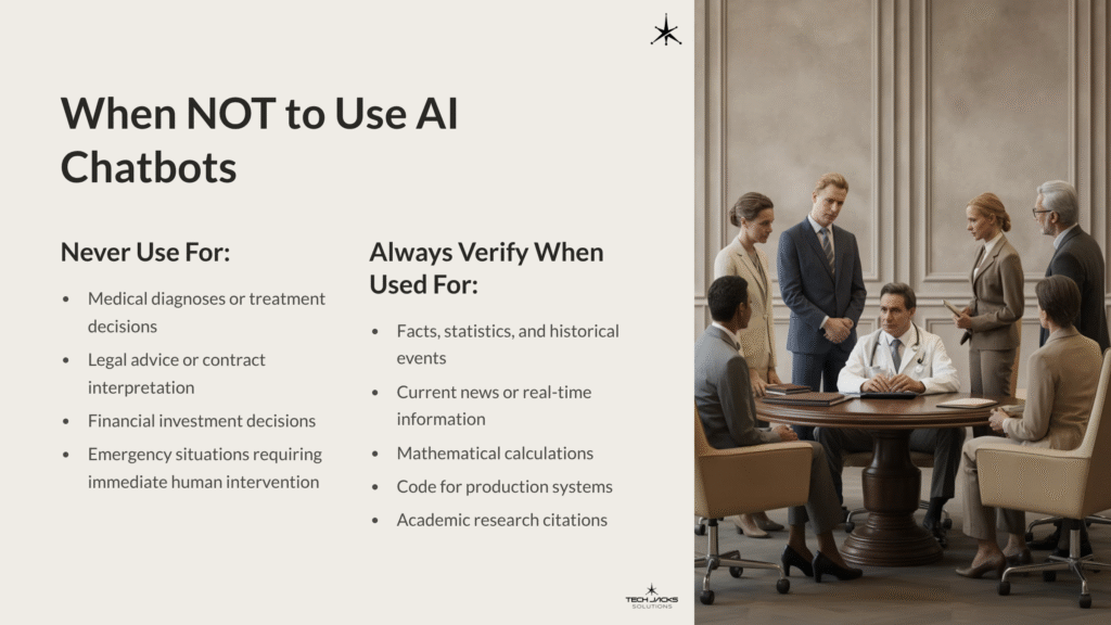 11 When NOT to Use AI Chatbots