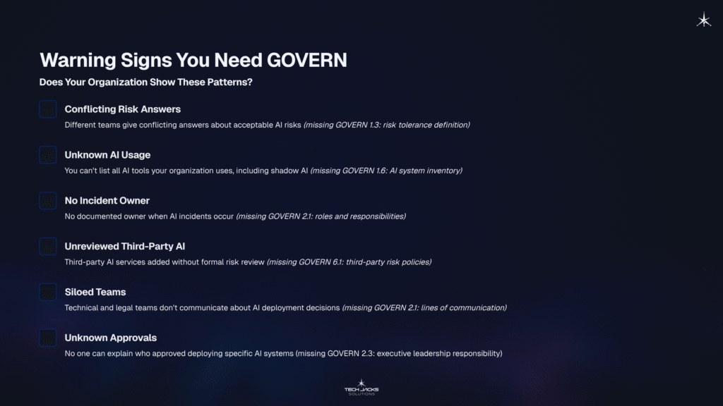 12 Warning Signs You Need GOVERN