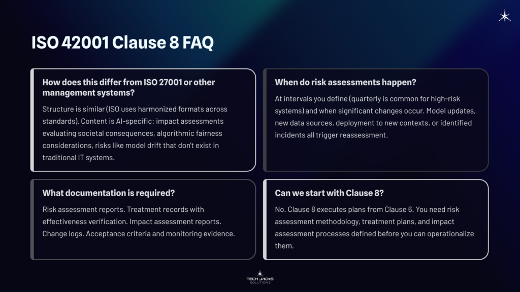 10 ISO 42001 Clause 8 FAQ 1