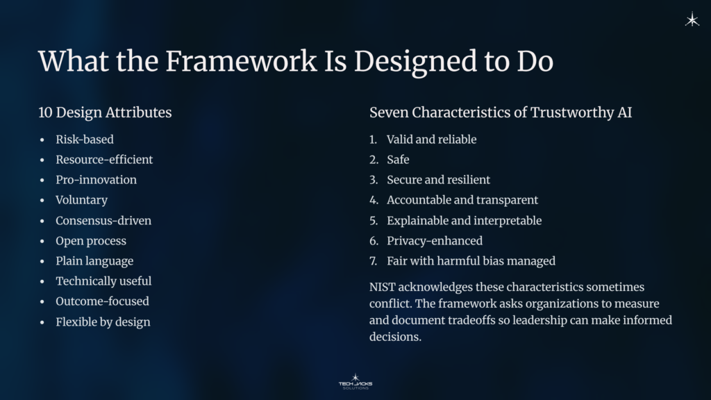 10 What the Framework Is Designed to Do