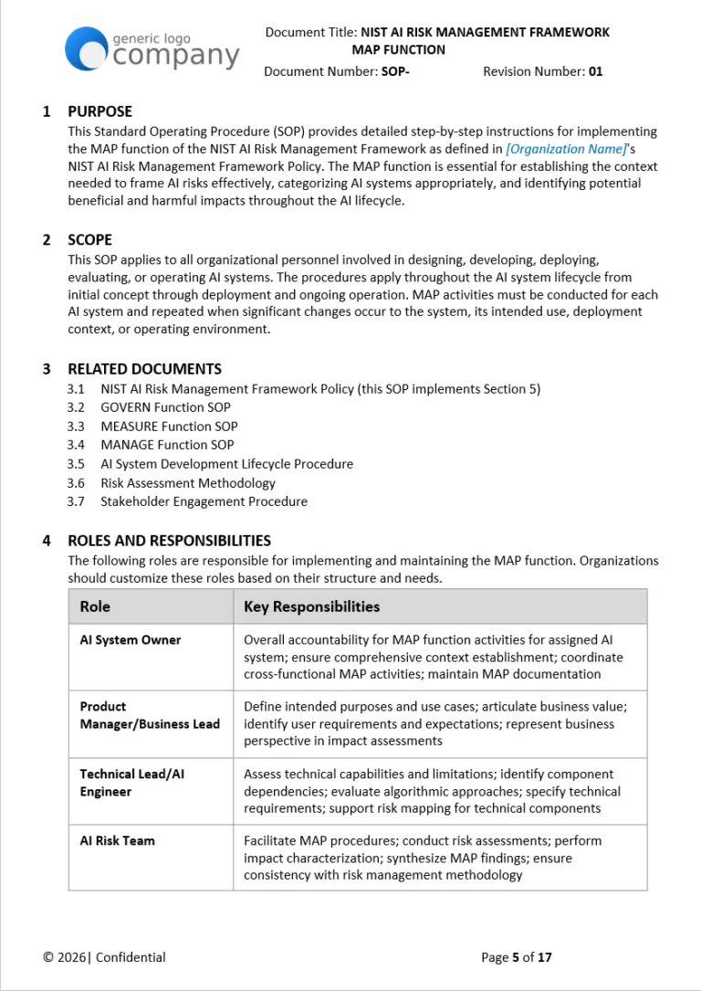 NIST MAP Function SOP pg5