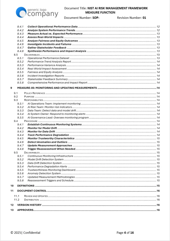 NIST MEASURE Function SOP pg3