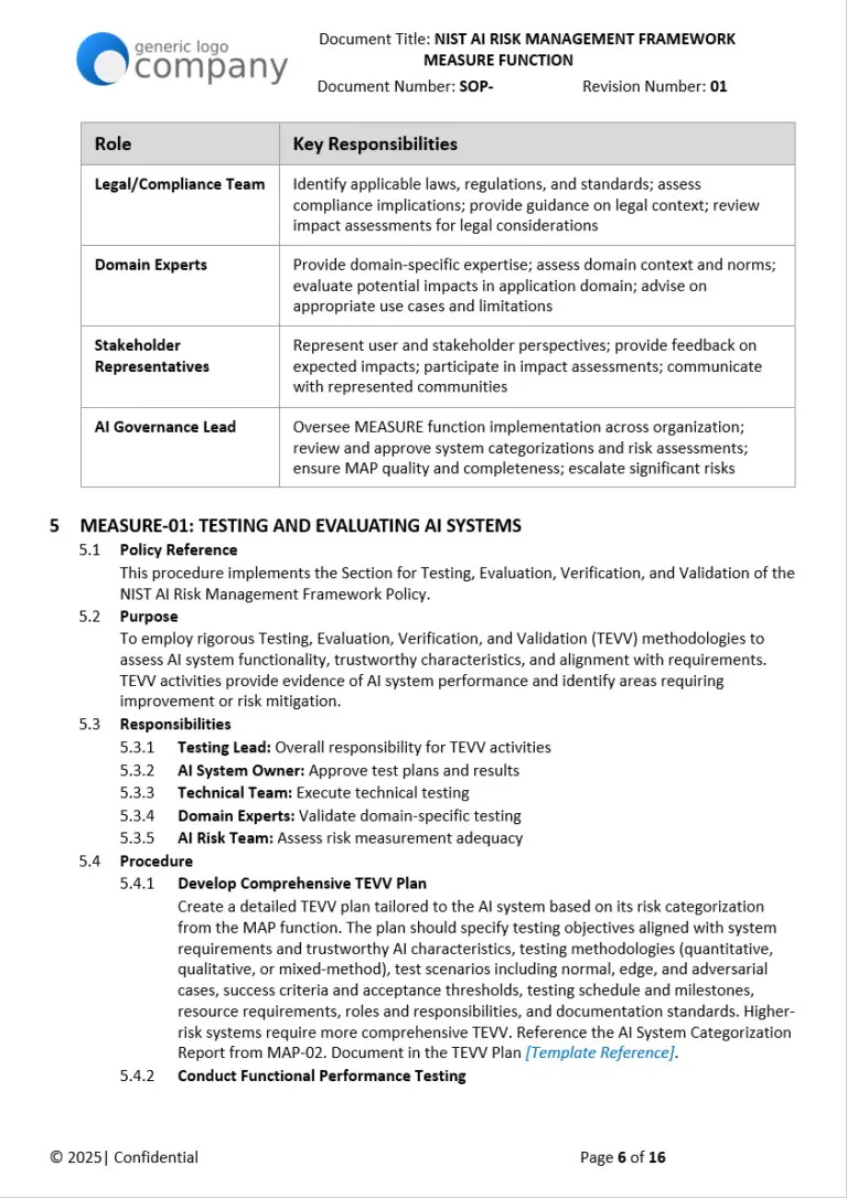 NIST MEASURE Function SOP pg5