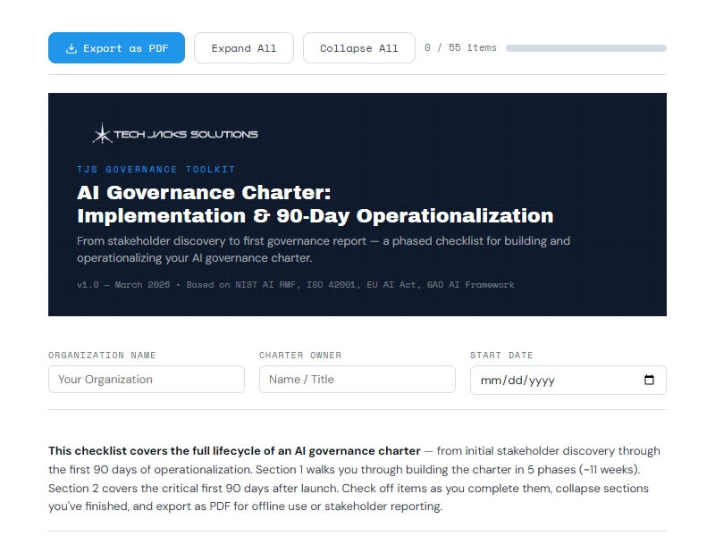 tjs tool preview charter checklist
